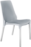 Стул Sheffilton SHT-S75 (серый/хром лак) - фото