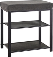 Банкетка ЗМИ Торонто 13S БТ13СЧС (черный/серый) - фото