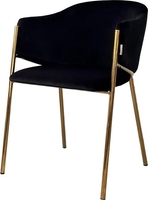 Стул M-City Dill 629M05377 (Momo-47 черный/золотой) - фото