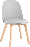 Стул Stool Group Fog с подушкой SL-7022DM (светло-серый, деревянные ножки) - фото