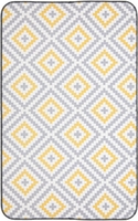 Коврик для ванной Вилина Ромбы 7068-22003 (50x85, серый/желтый) - фото