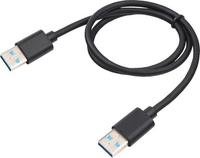 Кабель Cablexpert CC-USB3-AMAM-0.6M USB Type-A - USB Type-A (0.6 м, черный) - фото