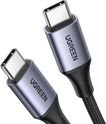 Кабель Ugreen US535 15311 USB Type-C - USB Type-C (1 м, черный) - фото