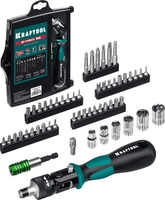 Набор отвертка с битами и головками KRAFTOOL 25554-H55 (55 предметов) - фото