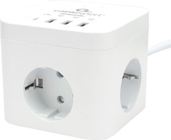 Сетевой фильтр Cablexpert CUBE-3-CU3-W-1.5 - фото