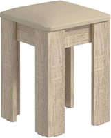 Табурет Атлант-Мебель Лаки тип 1 (дуб сонома/экокожа бежевый) - фото