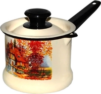 Ковш КМЗ Старая мельница 90204-072/4 (слоновая кость, с крышкой) - фото