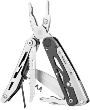Мультитул Ganzo G304 (серебристый/черный) - фото