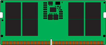 Оперативная память Kingston 16ГБ DDR5 SODIMM 5600 МГц KVR56S46BS8-16 - фото