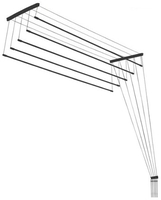 Сушилка для белья Comfort Alumin Group Потолочная 5 прутьев Black Style 100 см (алюминий) - фото