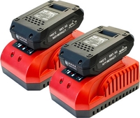 Аккумулятор с зарядным устройством ELITECH 1820.131800 (18В + 18В/2 Ah) - фото