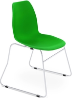 Стул Sheffilton SHT-ST29/S145-2 (зеленый/хром лак) - фото