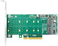 Адаптер для подключения M.2 накопителей Linkreal LRNV95N8 PCIe x8 to 2-Port M.2 NVMe Adapter - фото