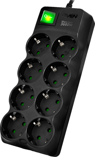 Сетевой фильтр SVEN SF-08E-16 (5 м) - фото