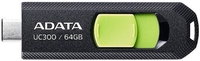 USB Flash ADATA UC300 64GB (черный/зеленый) - фото