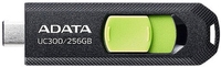 USB Flash ADATA UC300 256GB (черный/зеленый) - фото