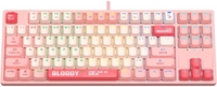 Клавиатура A4Tech Bloody S87 Energy Pink (Bloody BLMS Red Plus) - фото