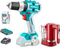 Total TOSLI23062 (шуруповерт, миксер, с 2-мя АКБ, оснастка) - фото