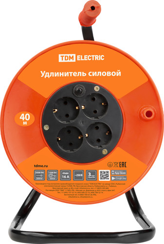 Удлинитель на катушке TDM Electric SQ1301-0535 - фото