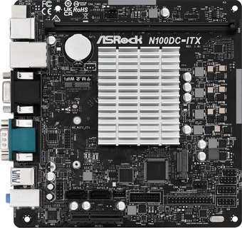 Материнская плата ASRock N100DC-ITX - фото