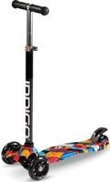 Трехколесный самокат Indigo Bright IN251 (красный/синий/желтый) - фото