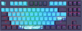 Клавиатура Red Square Keyrox TKL Classic Everfrost (g3ms Amber) - фото