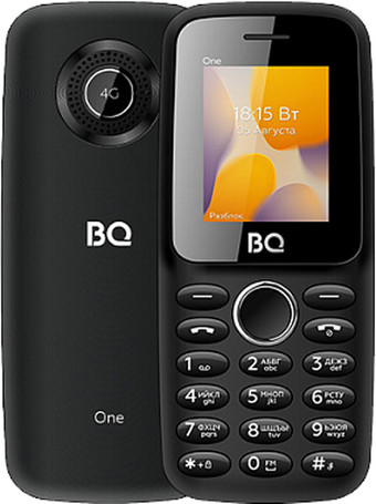 Кнопочный телефон BQ-Mobile BQ-1800L One (черный) - фото