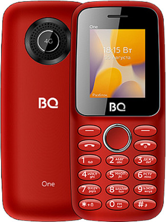 Кнопочный телефон BQ-Mobile BQ-1800L One (красный) - фото