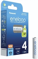 Аккумулятор Panasonic Eneloop AAA 800mAh 4 шт BK-4MCDE/4BE - фото