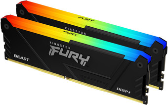 Оперативная память Kingston FURY Beast RGB 2x16ГБ DDR4 3200 МГц KF432C16BB2AK2/32 - фото