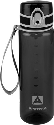 Бутылка для воды Арктика 720-500-BK 500мл (черный) - фото