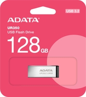 USB Flash ADATA UR350 128GB UR350-128G-RSR/BK (серебристый/черный) - фото
