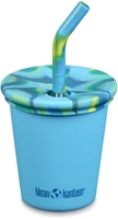 Многоразовый стакан Klean Kanteen Kid Cup Straw Lid 296мл (hawaiian ocean) - фото