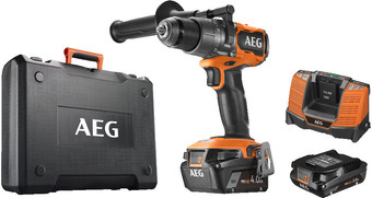 Ударная дрель-шуруповерт AEG Powertools BSB 18C3BL-X02C 4935478937 (с 2-мя АКБ 2 Ач + 4 Ач, кейс) - фото