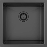 Кухонная мойка ZorG ZRN 4545 Premium PVD Gunblack - фото