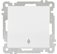 Выключатель проходной Mutlusan 2100-403-0101 (белый) - фото