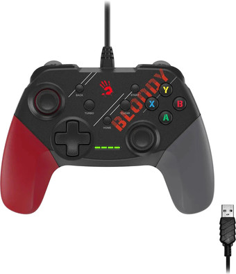 Геймпад A4Tech Bloody GP30 (черный/красный) - фото