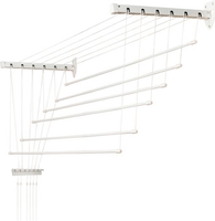 Сушилка для белья Comfort Alumin Лифт универсальное крепление 6x120см (сталь/белый) - фото