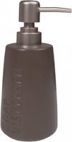 Дозатор для жидкого мыла AksHome Stone (серый) - фото