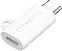 Адаптер Breaking 24567 Y01 Lightning - USB Type-C (белый) - фото