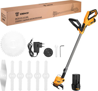 Триммер Deko DKTR12V 063-4238-2 (с 2-мя АКБ) - фото