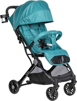 Коляска прогулочная «книга» Farfello Comfy Go Comfort CG-307 (аквамарин/черный хром) - фото