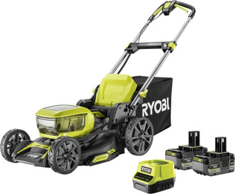 Газонокосилка Ryobi RY18LMX46A-250 (с 2-мя АКБ 5 Ач) - фото