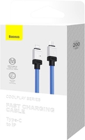 Кабель Baseus CoolPlay Series USB Type-C - Lightning (2 м, голубой) - фото