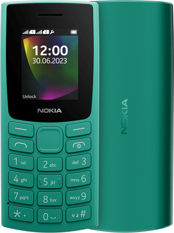 Кнопочный телефон Nokia 106 (2023) Dual SIM TA-1564 (зеленый) - фото