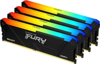Оперативная память Kingston FURY Beast RGB 4x8ГБ DDR4 3600 МГц KF436C17BB2AK4/32 - фото