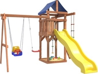 Игровой комплекс National Tree Company С качелями лодочка и качелями 3 в 1 IgroWoods ДП-5 - фото