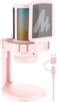 Проводной микрофон Maono DGM20 (розовый) - фото