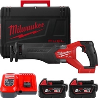 Сабельная пила Milwaukee Fuel M18 M18FSZ-502X 4933478291 (с 2-мя АКБ, кейс) - фото