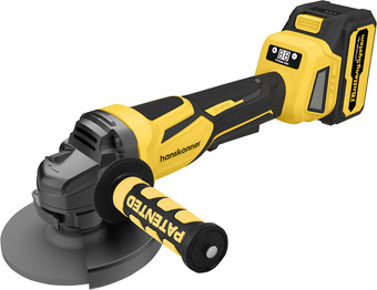 Угловая шлифмашина Hanskonner HAG1812E (с АКБ, кейс) - фото